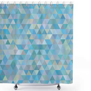 Personality  Abstract Seamless Sample Of The Repeating Triangles Of Elements. Shower Curtains