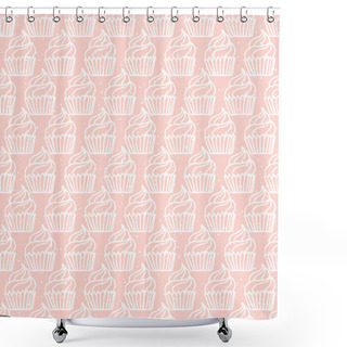 Personality  Cupcake  Pattern Shower Curtains