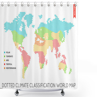 Personality  Map Of The World Shower Curtains