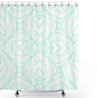 Personality  Abstract Floral White Pattern Shower Curtains