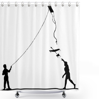 Personality  Model Aircraft Sports Shower Curtains