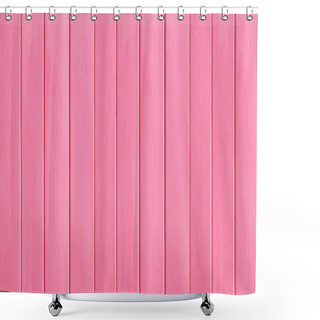 Personality  Pink Colored Wood Plank Texture As Background Shower Curtains