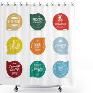 Personality  Sale Stickers And Tags Collection Shower Curtains