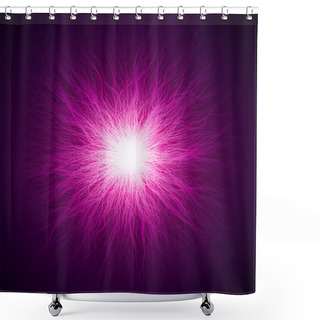 Personality  Violet Beam Shower Curtains