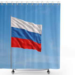 Personality  Flag Of Russia Shower Curtains
