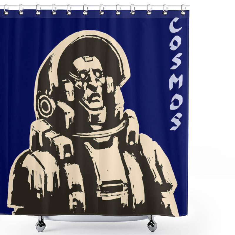 Personality  Spaceman Science Fiction Character Shower Curtains