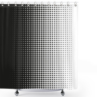 Personality  Fine Halftone Dots Pattern Gradient In Vector Format Shower Curtains