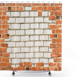 Personality  Brick Wall Surrounded With Another Wall Shower Curtains