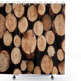 Personality  Firewood Shower Curtains