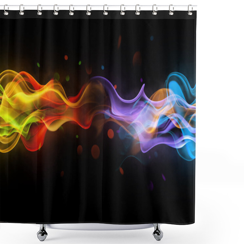 Personality  Abstract Background Shower Curtains