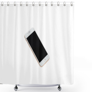 Personality  Smartphone With Blank Screen Shower Curtains