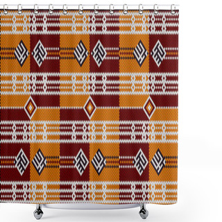 Personality   Ornament, Mosaic, Ethnic, Folk Pattern. It Is Made In Bright, Juicy, Perfectly Matching Colors. Shower Curtains