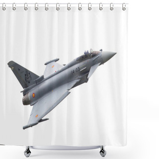 Personality  LEEUWARDEN, THE NETHERLANDS - JUNE 11: Spanish Air Force Eurofig Shower Curtains