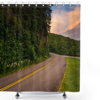 Personality  The Blue Ridge Parkway At Sunset, North Carolina. Shower Curtains