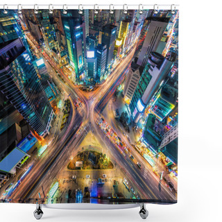 Personality  Seoul From Above Shower Curtains