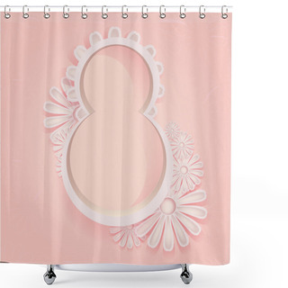 Personality  Card For International Women's Day - Vector Illustration Shower Curtains