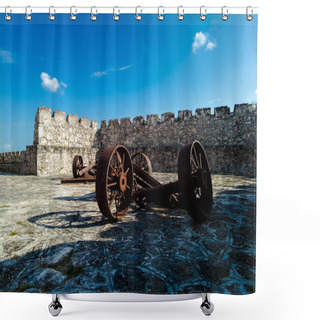 Personality  View Of Saint Felipe De Bacalar Fort In Quintana Roo Shower Curtains