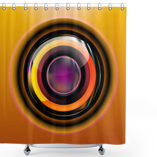Personality  Circle Abstract Cover Icon Shower Curtains