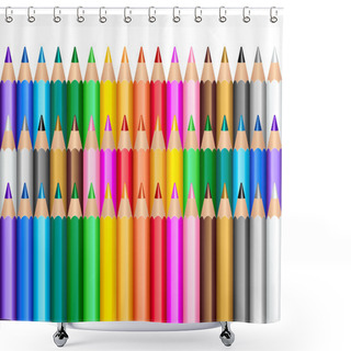 Personality  Color Pencils Background Shower Curtains