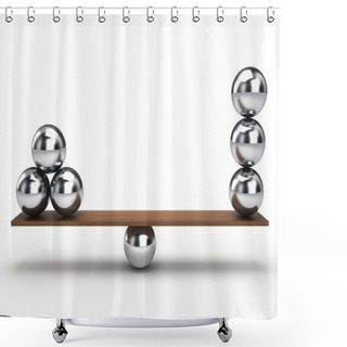 Personality  Balance Ball Shower Curtains