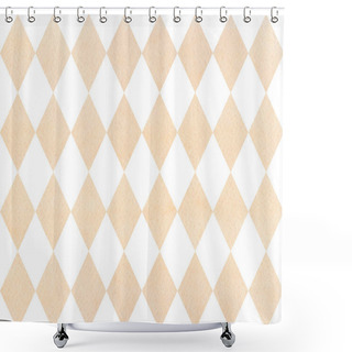 Personality  Watercolor Diamond Pattern. Shower Curtains