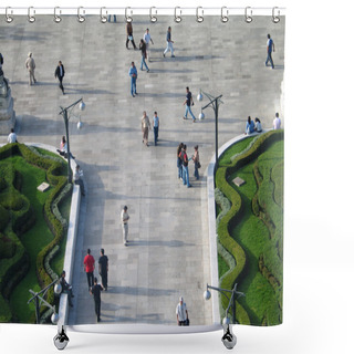 Personality  Aerial View Of A Park At Mexico Shower Curtains