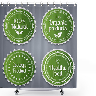 Personality  Food  Banner Vector Illustration   Shower Curtains