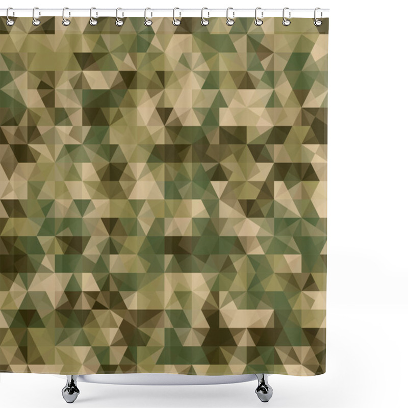 Personality  Abstract Vector Military Camouflage Background shower curtains