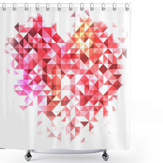 Personality  Violet Triangles Shower Curtains