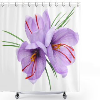 Personality  Saffron Flowers Shower Curtains