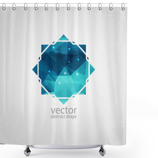 Personality  Abstract Polygonal Shape. Shower Curtains