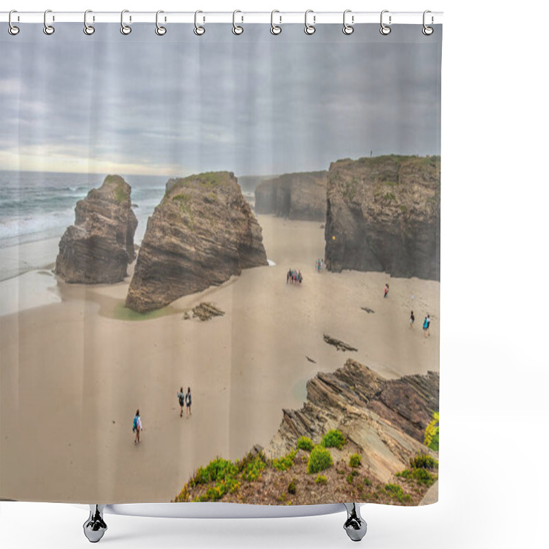 Personality  As Catedrais Beach, Galicia, Northern Spain shower curtains