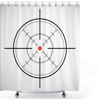 Personality  Crosshair Shower Curtains