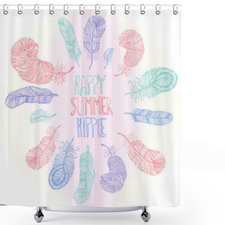 Personality  Happy. Summer. Shower Curtains