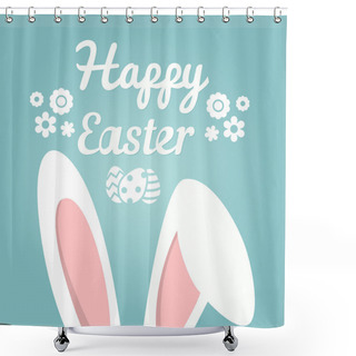 Personality  Happy Easter Background Shower Curtains