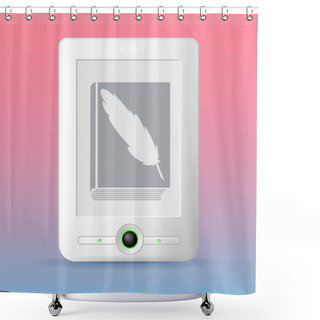 Personality  Vector E-reader Illustration Shower Curtains