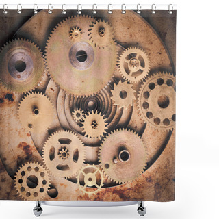Personality  Steampunk Background Shower Curtains