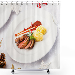 Personality  Roasted Duck Breast  Shower Curtains