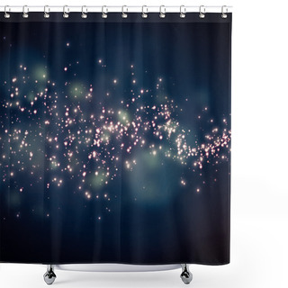 Personality  Golden Glitter Shower Curtains