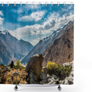Personality  Tien Shan Mountains Shower Curtains