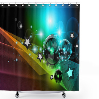 Personality  2014 New Year's Party Background Shower Curtains