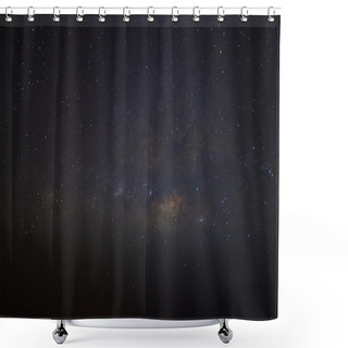 Personality  The Center Of The Milky Way Galaxy, Long Exposure Photograph Shower Curtains