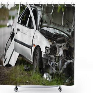 Personality  Car Accident Crash Shower Curtains