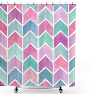 Personality  Seamless Watercolor Pattern.  Shower Curtains