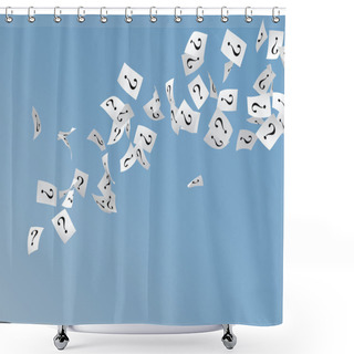 Personality  Question Mark Shower Curtains