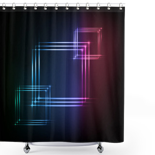 Personality  Abstract Vector Background,  Vector Illustration   Shower Curtains