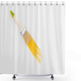 Personality  Brush Leaves Trail Of Pasta Shower Curtains