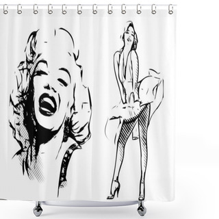 Personality  Marilyn Monroe Shower Curtains