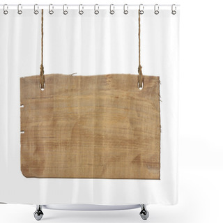 Personality  Wooden Sign Isolated Shower Curtains