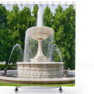 Personality  Fountain Shower Curtains